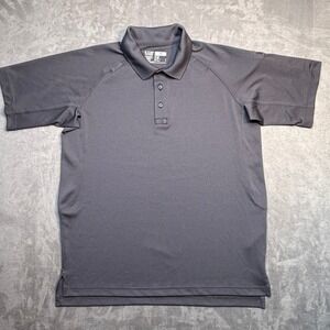 5.11 Tactical Mens Performance Polo Shirt Black Short Sleeve Size M 71049